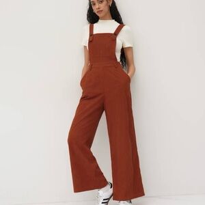 Jumpsuit Cider Wide Leg Trousers Corduroy Orange Size XS NWT